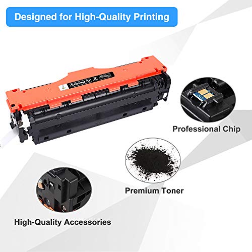 True Image Compatible Toner Cartridge Replacement For Canon 118 Work For Canon Imageclass Mf8580Cdw Mf726Cdw Mf8380Cdw Mf8350Cdn Lbp7660Cdn Printer Ink (Black Cyan Yellow Magenta, 4-Pack) #TOP3