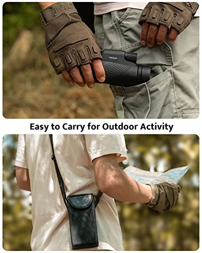 Monocular Telescope, 10X42 Monoculars For Adults, Usogood Compact Portable Waterproof Monocular With Hand Strap, Lightweight Handheld Pocket Telescope For Bird Watching #TOP4