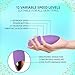 Bella Ciao 12-Speed Gentle Facial-Cleansing Brush, Rechargeable Silicone Face Scrubber, Deep-Cleaning and Exfoliating Face-Wash Brush, Water-Resistant Design, Purple