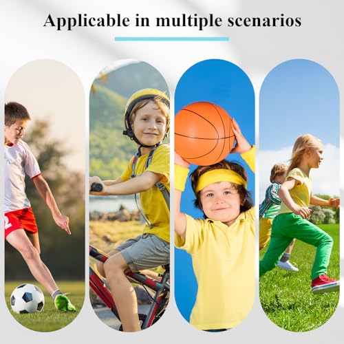 Image of Haysandy 4 Pieces / 2 Pair Kids Ankle Support Brace Elastic Kids Compression Socks Knitted Ankle Sleeve for Jogging Running Fitness(Gray,10-15 Years)