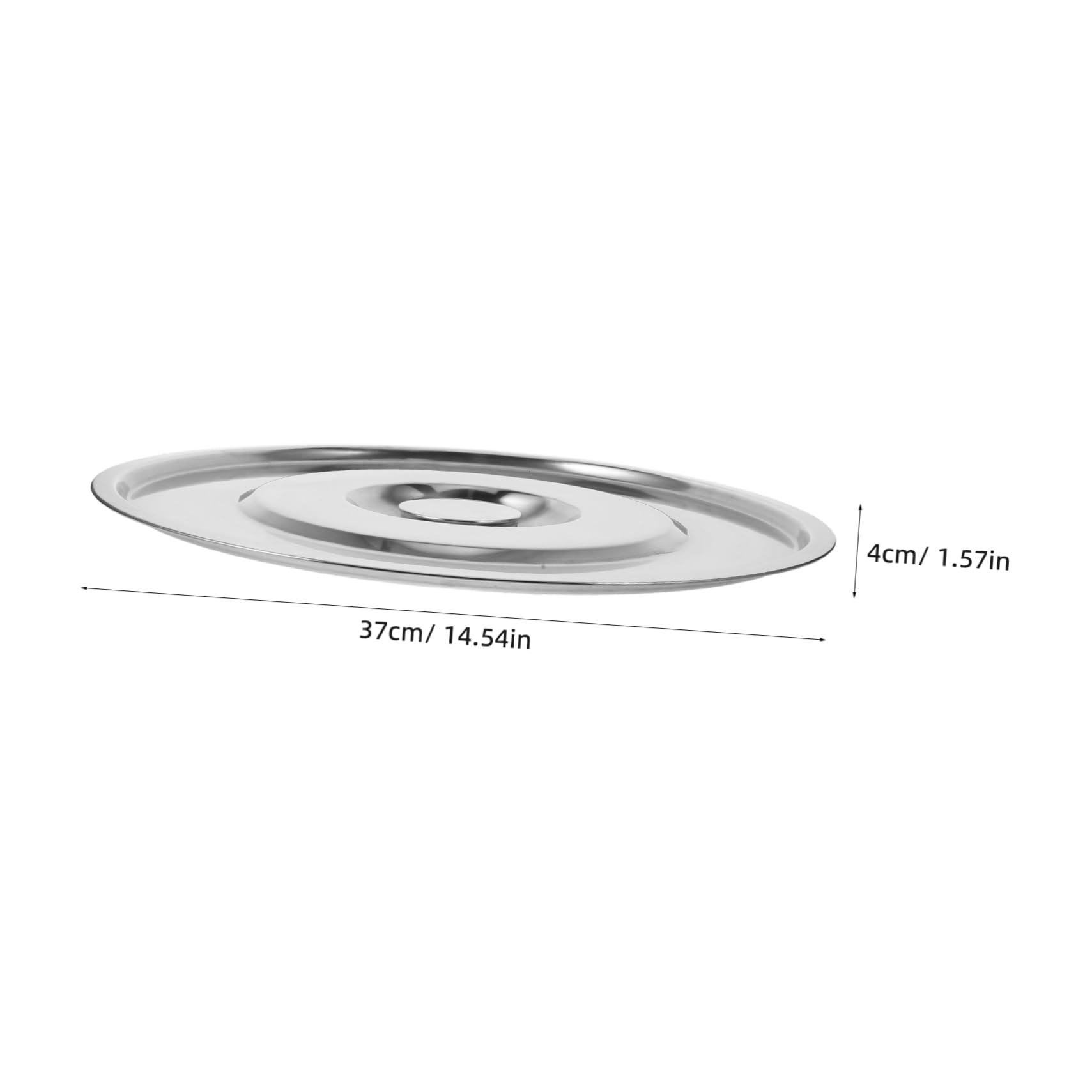 SOLUSTRE Thickened Soup Pot Lid Stainless Steel Lid Replacement Easy to Clean Pot Cover