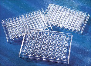 Corning 3879 Polypropylene 96 Well Clear Microplate with Corner Notch (Pack of 50)