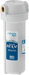 Filtro Fit Caixa D'água 9.3/4' Rosca de 3/4', Planeta Água, 6509, Branco, Pequeno