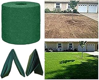 Grass Seed Mat Roll, Biodegradable Lawn Seed Mat,Backyard Plant Growing Grass Seed Germination Blanket, ​one-Piece Solution-just Water and Grow-not Fake or Artificial Tur, green