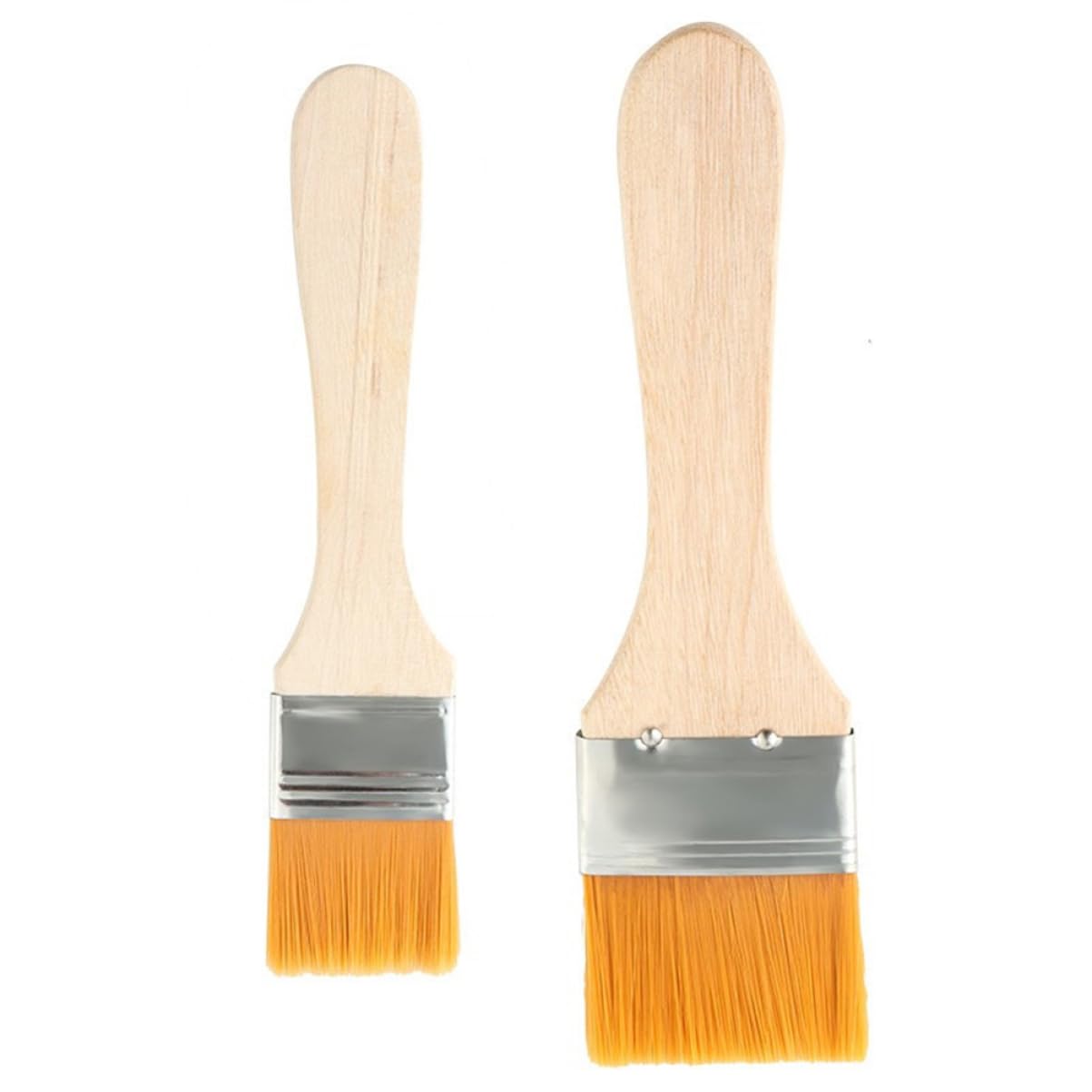 Holibanna 2Pcs Nylon Basting Brush Bbq Sauce Brush for Cooking Baking Grilling for Meats Pastries and Marinades for Family Gatherings