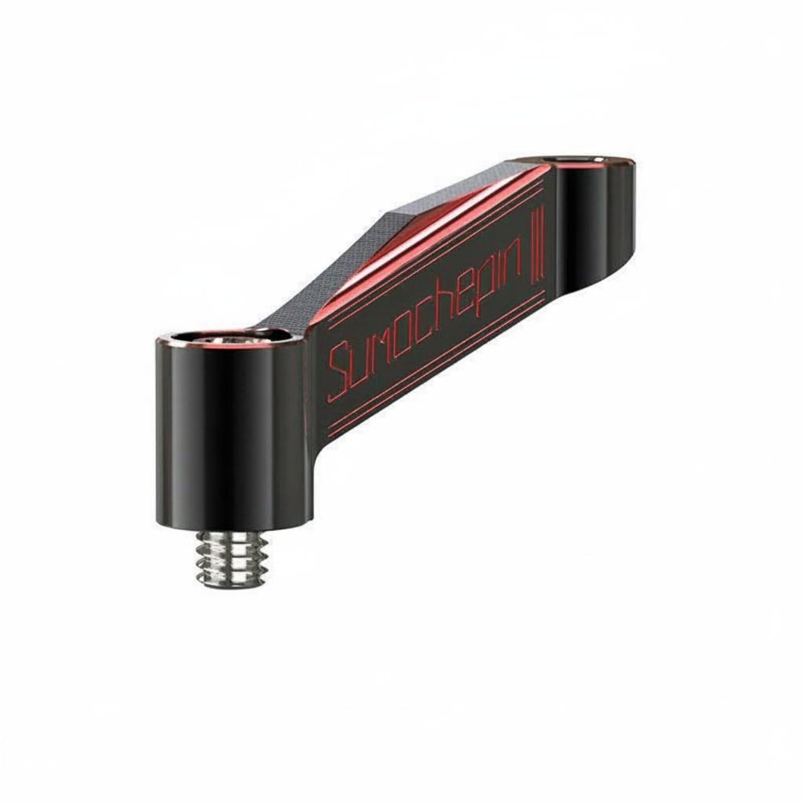 Aluminum Alloy Rearview Mirror Extender Wider Field of View Motorcycle Mirror Extender 360° Adjustable Corrosion-Resistant, Red, 10MM Reverse Thread-picture-23
