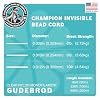 Gudebrod 200m Clear Champion Invisible Nylon Monofilament Bead Cord for Crafts, 0.254mm in Diameter, Made in USA, Nylon String for Making Beaded Jewelry Bracelet Necklace Keychain Hanging Decorations #3