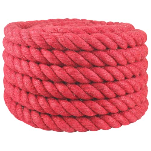 Cuerda de yute rojo 100% Tossa de alta densidad para nudos 2