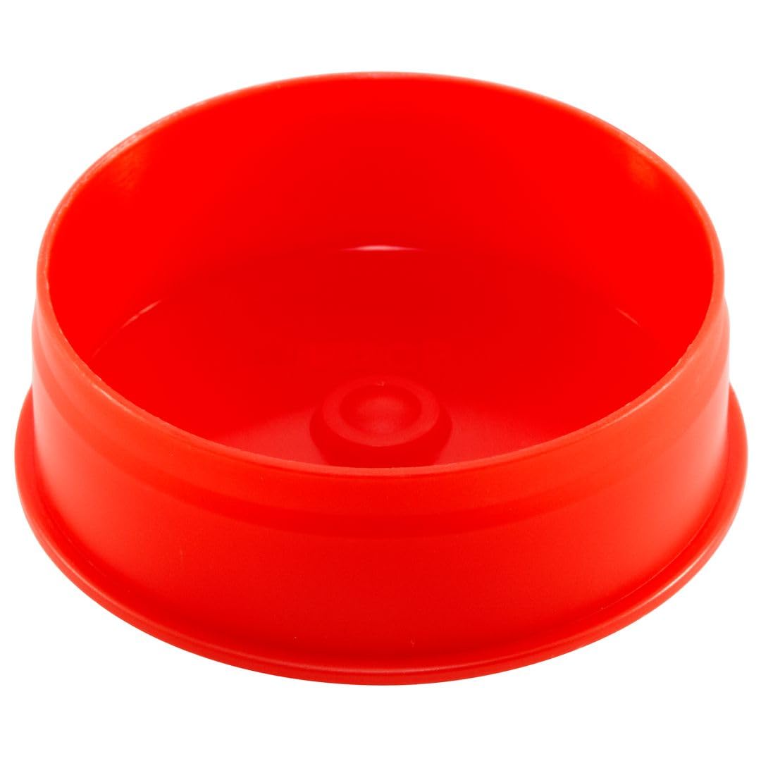 Caplugs PVCP-3 PVCP Series, Pipe Plugs, Red Polypropylene, OD 3.47" X ID 3.34", Secure Fit, Tight Seal, Durable Material, Pipe Protection, Protective Closures, Pack of 16 (ZPVCP300AQ1)
