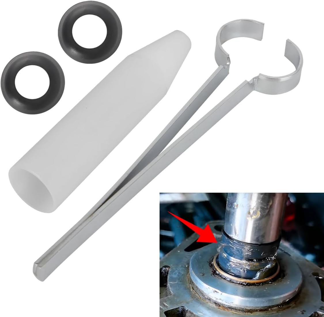13371 22727 Injection Pump Seal Tool for Roosamaster for Stanadyne Drive Shaft Seal Install Tool Kit Diesel Fuel Injection Pump Drive Shaft Seal Installation Tool