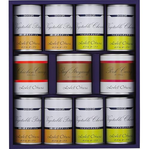 お歳暮 ホテルオークラ スープ・調理缶詰 詰合せ AJ-100Y 香典返し 御供 粗供養 詰め合わせ ギフト プレゼント 割引 景品 品物 新築祝い 結婚内祝い 出産内祝い ご挨拶 引っ越し 引越し 内祝い