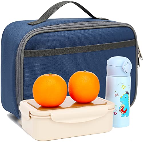 Flowfly Kids Lunch Box Insulated Soft Bag Mini Cooler Back To School Thermal Meal Tote Kit For Girls, Boys,Cyan #TOP7