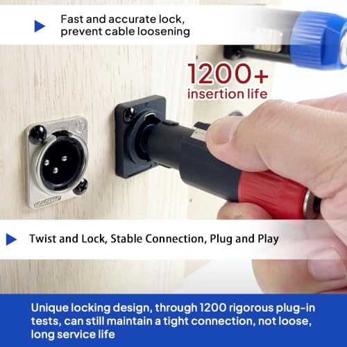 Adaptador Speakon a conector de 1/4 para conectar amplificadores a altavoces pasivos en pack doble 5