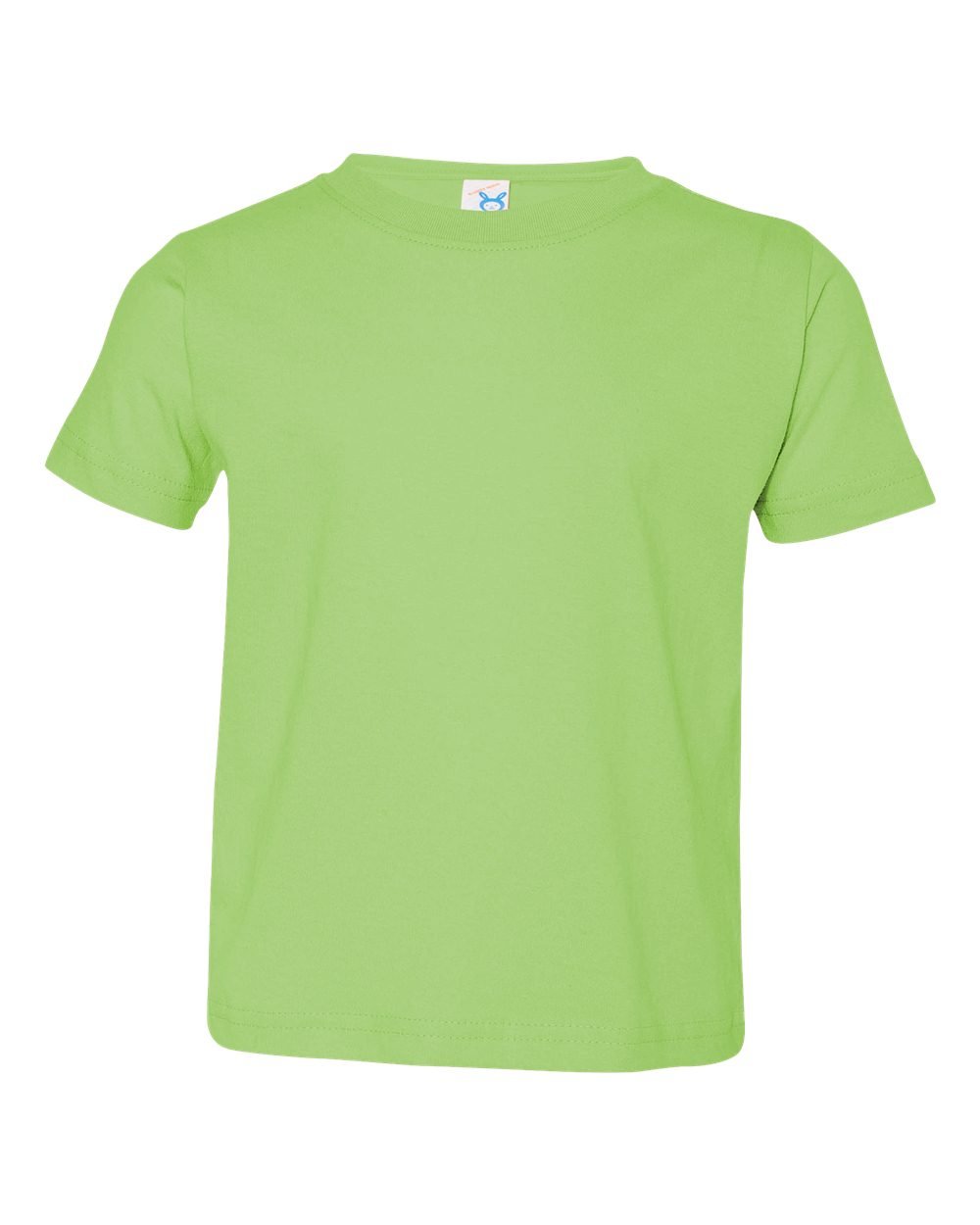 Rabbit Skins Toddler Soft Ribbed Crewneck Jersey T-Shirt, Hot Pink, 5/6T