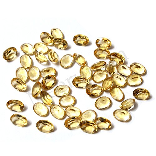 Citrine jaune doré ovale 8x6 mm, illuminez vos bijoux du quotidien avec élégance