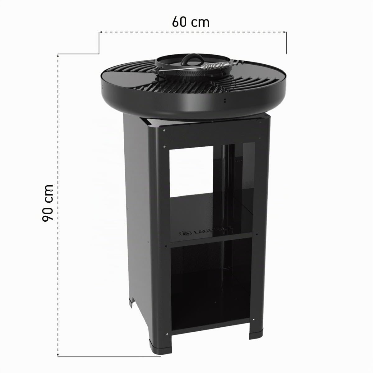 Brasero Moderne Noir Ø60cm