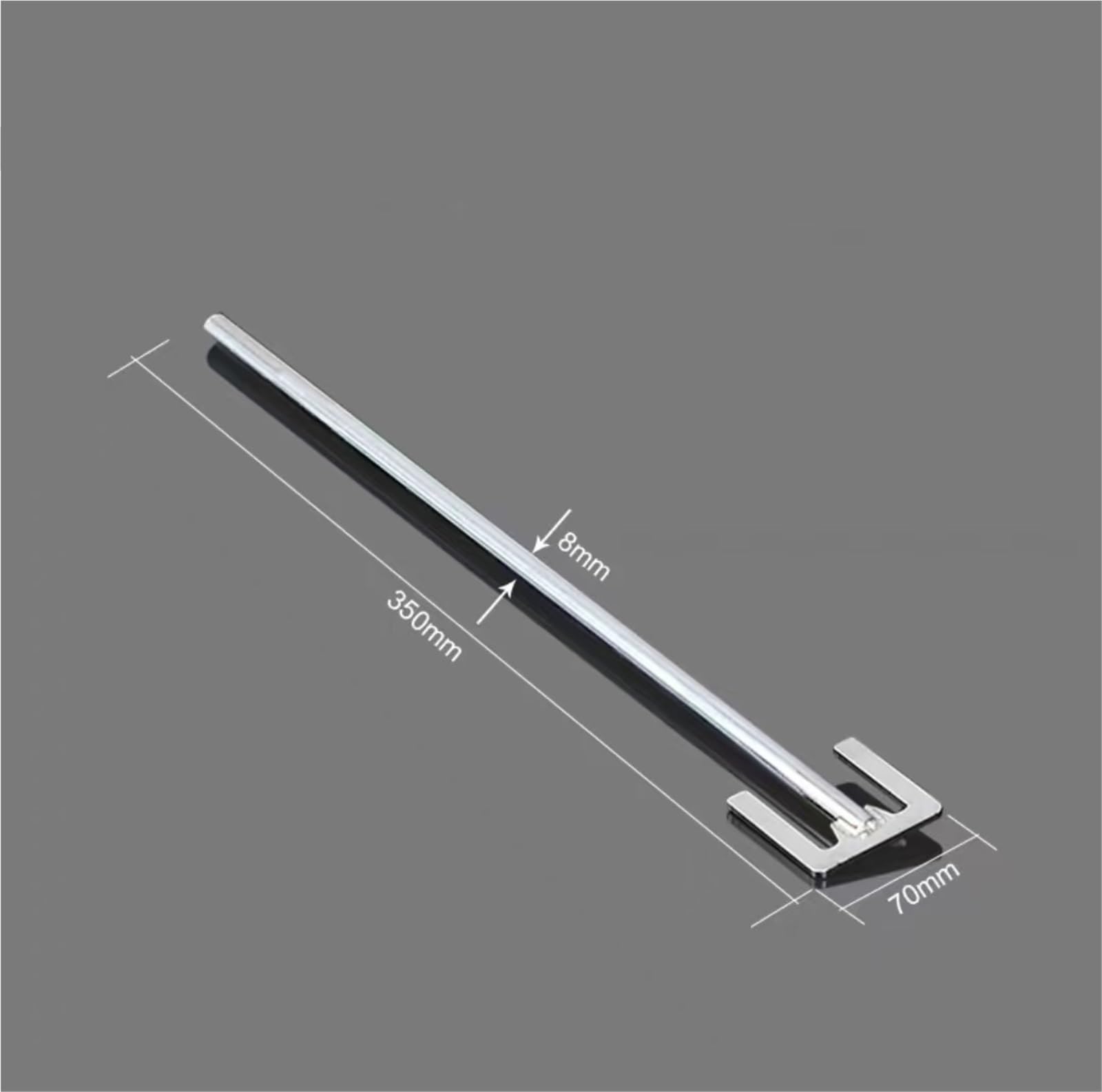 Laboratoryjna kotwica dyspersyjna ze stali nierdzewnej 304 z prętem - szerokość ostrza od 40 mm do 110 mm, długość 300-400 mm, 1 szt.(70x8x350mm)