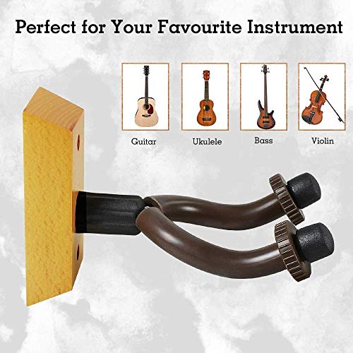 ZXM Stand de Guitare Crochet Mural Guitare Crochet Vertical Bas Bass Violin Pipa Rack-2 Pack - Les Beatles, Paul McCartney, John Lennon, RIngo Starr, George Harrison ZXM Stand de Guitare Crochet Mural Guitare Crochet Vertical Bas Bass Violin Pipa Rack-2 Pack – Image 5