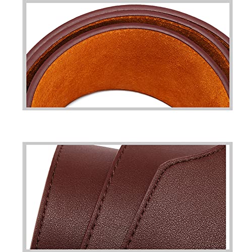 Womens Obi Belt Vintage PU + Genuine Leather Buckle Waist Belt Fashion Wide Belts3