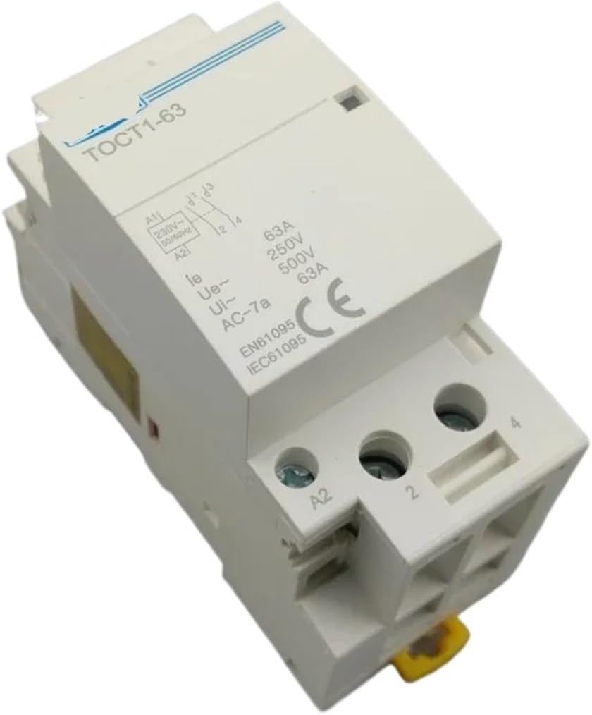 ZZQFJLAD 1個 2P 63A 1NO 1NC 220V/230V 50/60HZ DINレール 家庭用ACモジュラーコンタク