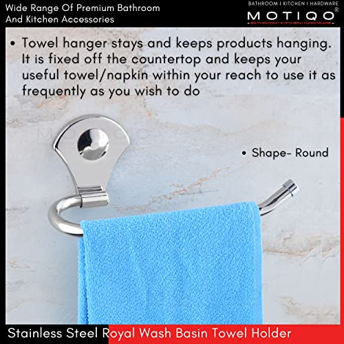 Image of Stainless Steel Napkin Ring for Washbasin /Towel Ring for Kitchen /Towel Hanger /Towel Stand /Bathroom Accessories (Napkin Holder-Pack-02)