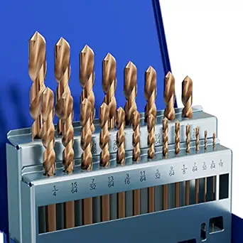 MACXCOIP Cobalt Drill Bit Set (21pcs Cobalt Drill)