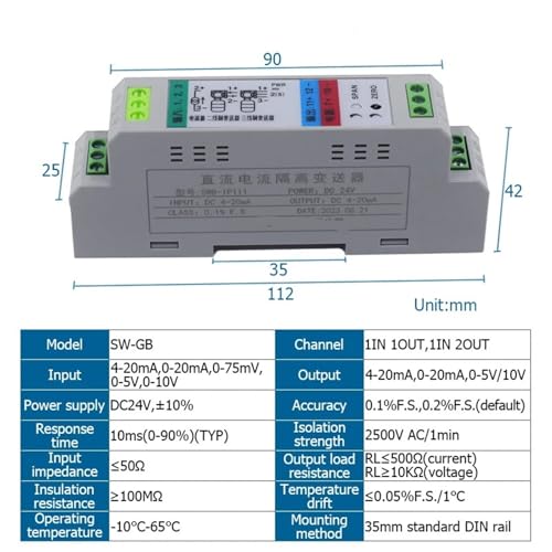 Isolateur de signal CC 24V pour supprimer les interférences et boucles de terre - 2