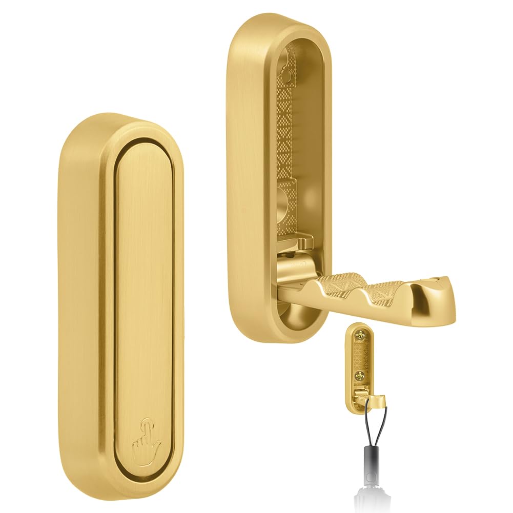 flintronic 2PCS Foldable Wall Hooks, Folding Hooks for Hanging
