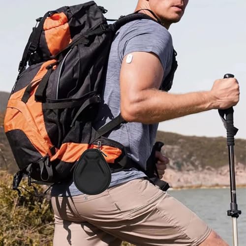 Universele Etui voor Botgeleiding Koptelefoons, Hoofdtelefoon-Headset Etui compatibel met SHOKZ Nieuwe OpenRun Pro 2/Pro 2 Mini/OpenRun/OpenSwim Open-Ear Sportkoptelefoons (Zwart) - Afbeelding 3