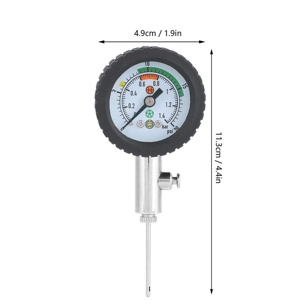 Mini Luftdruckmesser Für Bälle - Präzises Manometer 0-20 PSI Für Sportbälle