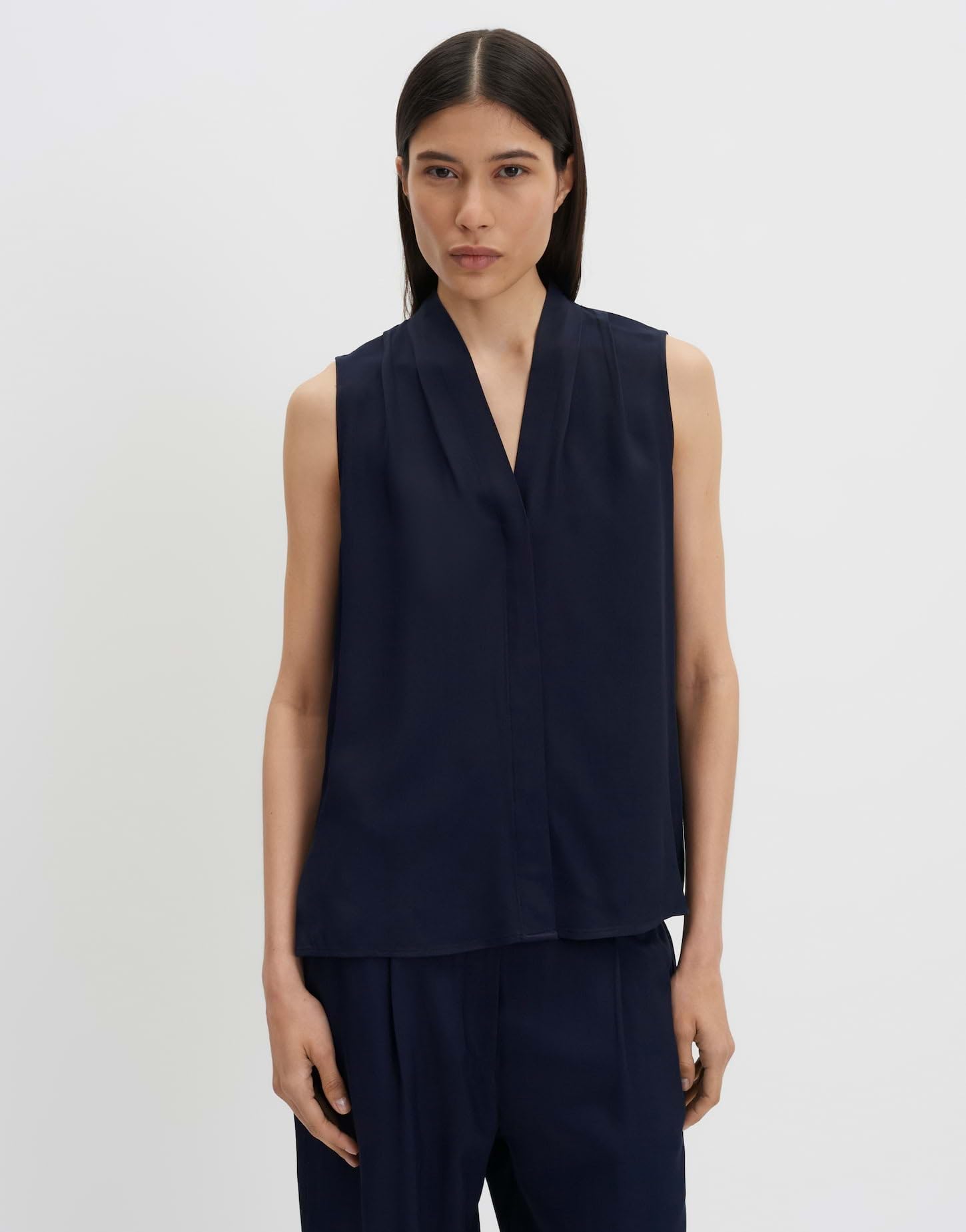 someday Damen Blusentop | Blusentop aus ECOVERO™ Viskose Slim Fit