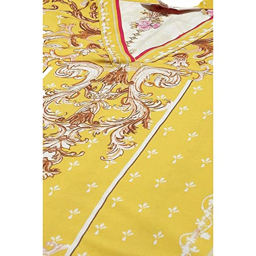 Image of BIBA Solid Rayon A Line Fit Women Kurta