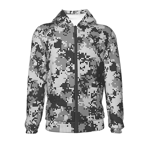 Camouflage Pattern Kids Pullover Hoodies Boys Zip Up Sweatshirts Girls Athletic Clothes with Pocket2