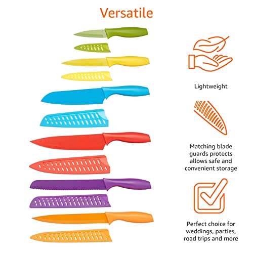 Amazon-Basics-12-Piece-coloured-Knife-Set