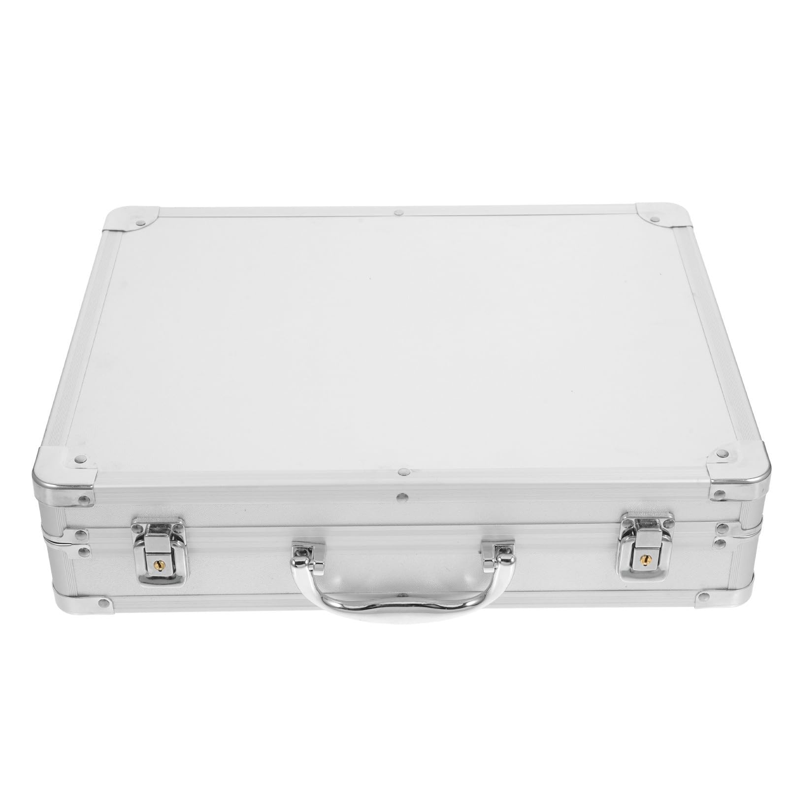 Maletín de Aleación de Aluminio para Herramientas Rígido y Transporte | Plata, Gran Capacidad de Almacenaje, Diseño Antivibración y Protección Frente al Desgaste