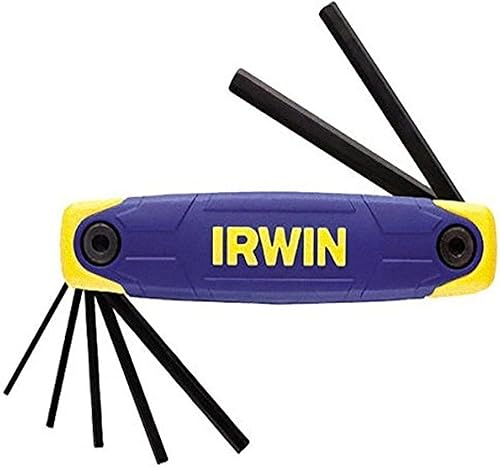 Irwin T10765 Juego de llaves hexagonales plegables, 0.079 in-0.315 in, 7 piezas
