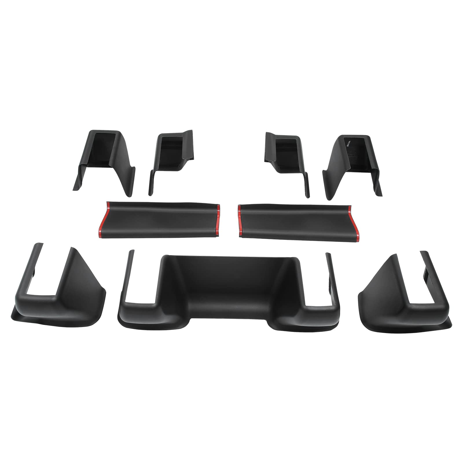 Photo 1 of Shademax Seat Slide Rail Cover for Tesla Model Y 2020 2021 2022 2023 Under Seat Slide Rail Protector Seat Track Anti-Kick Corner Protection Strip Scuff Plates Interior Accessories 9 pcs