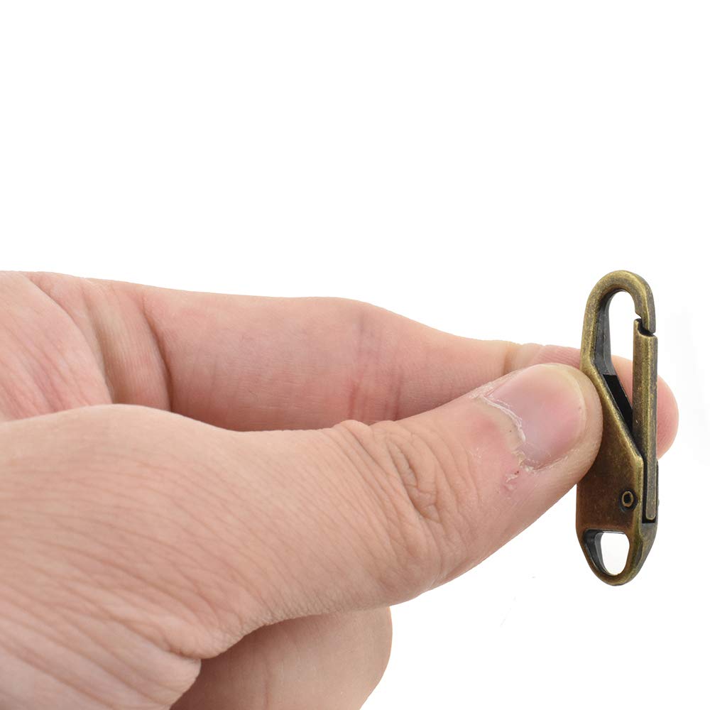 XZX Metal Solid Zipper Pull tab Handle Holder 0.1 inch 2.5 mm