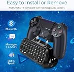 TNP PS4 Chatpad - PS4 Controller Keyboard Attachment, Compact Design - The Ultimate QWERTY Gamepad Keyboard for Playstation4, Compatible with PS4, PS4 Slim, and PS4 Pro
