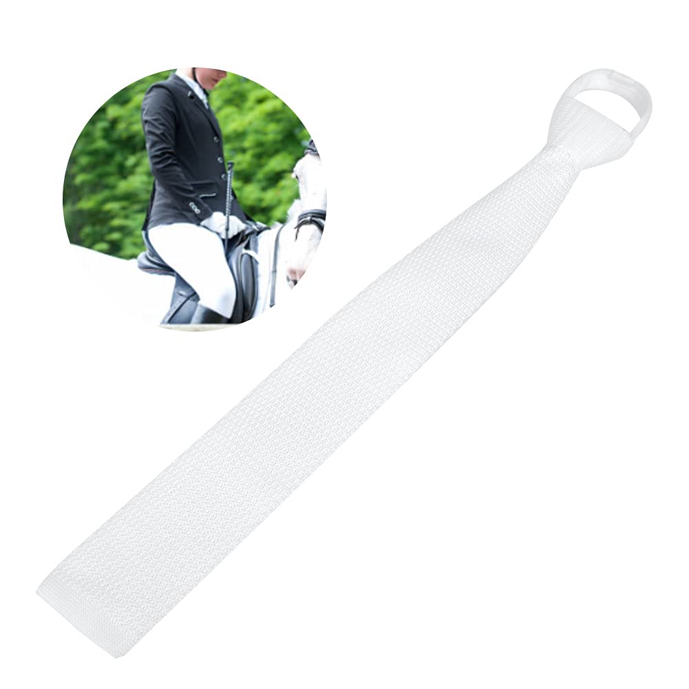 Cryfokt Weiße Polyester-Reitkrawatte, Exquisites Ritter-Reitzubehör für Männer und Frauen, 45,7 X 6,1 X 2,5 Cm