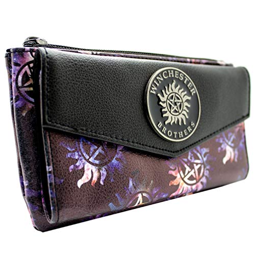 Preisvergleich Produktbild Supernatural Anti-Besitz-Tätowierung Lila Portemonnaie Geldbörse