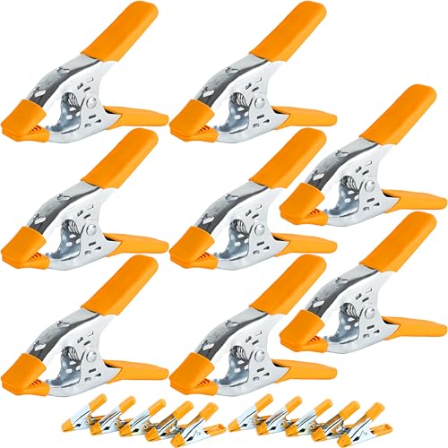 Wellmax-18PC-Heavy-Duty-Spring-Clamps-Set-Large-Metal-Clamps-for-Woodworking-Photo-Booth-and-More-Includes-10pc-2in-8pc-6in-Clamps