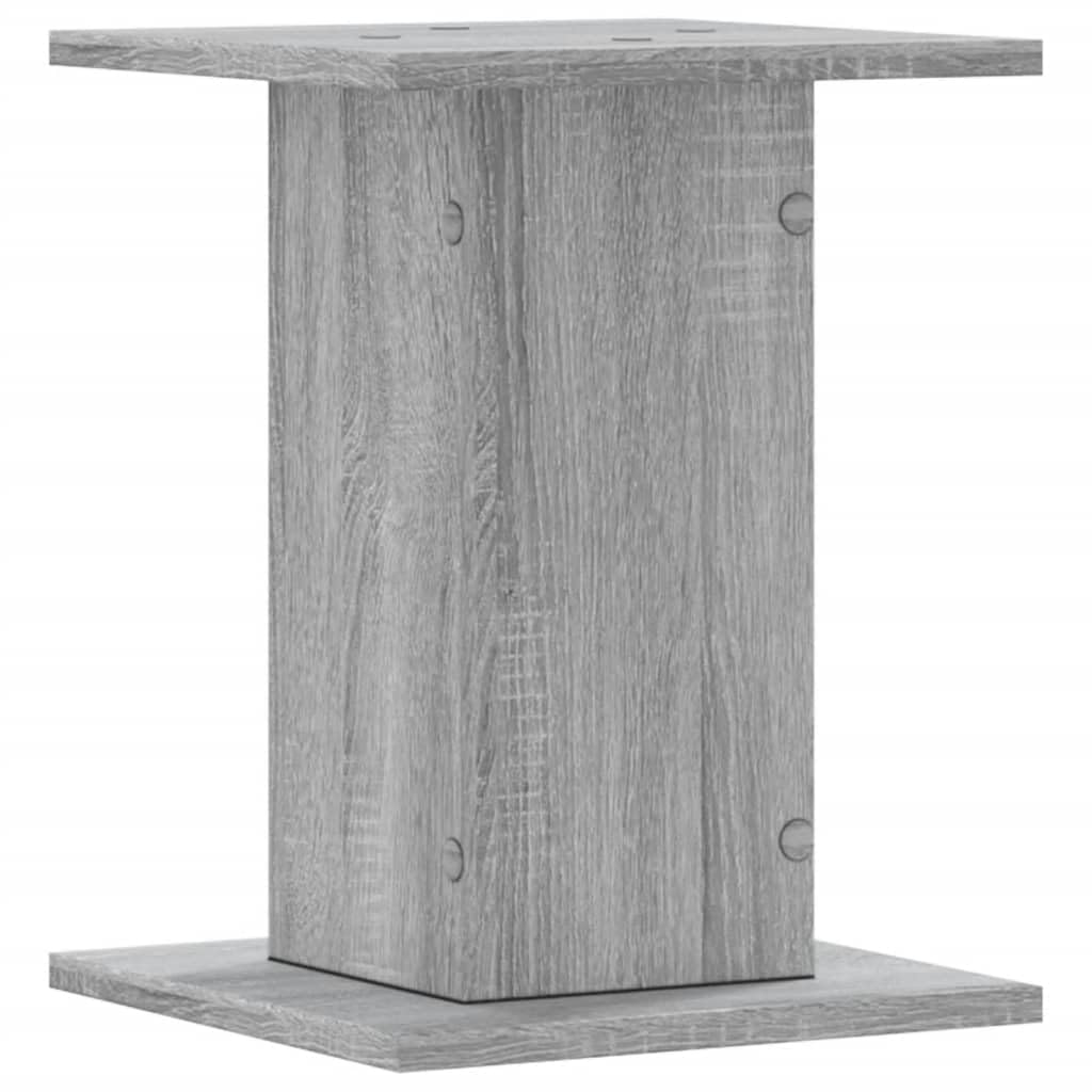 Supporti per piante e fiori, supporto per vasi da fiori, 2 pezzi, grigio Sonoma, 30 x 30 x 40 cm, in legno ingegnerizzato