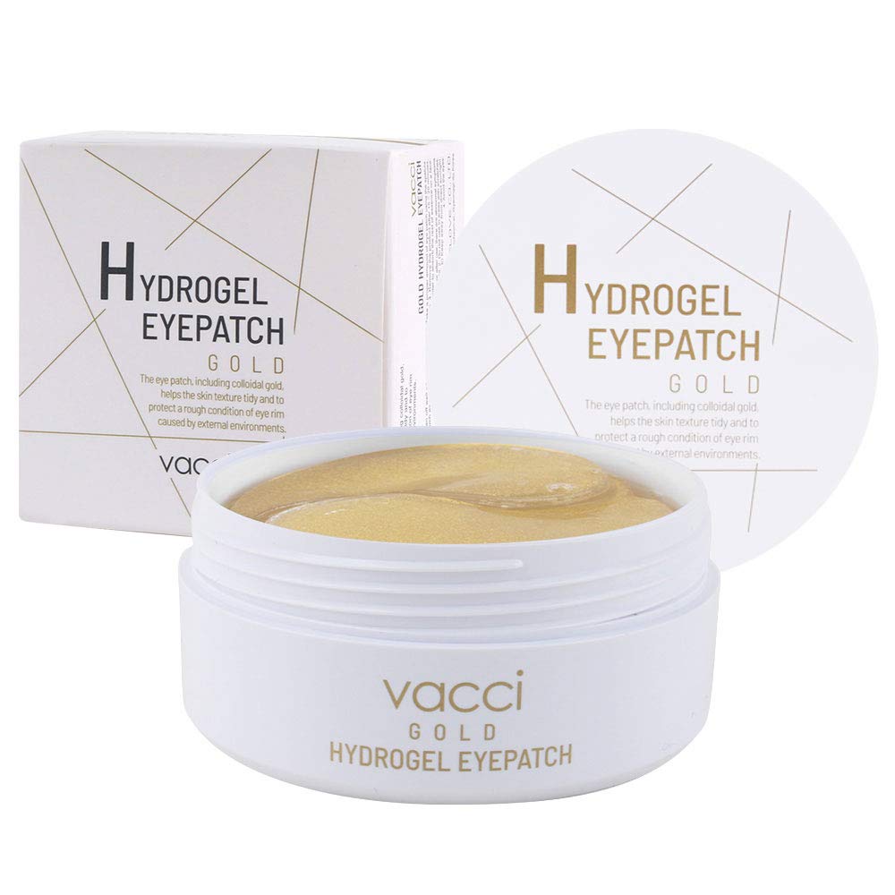 [Vacci] Gold Hydrogel Eye Patch 90g (60ea) /Gold colloid extract, Protects rough eyes/Korean Cosmetics