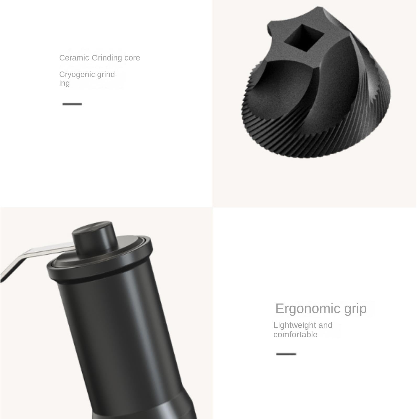 Młynek Do Przypraw Pieprzu Ręczny Młynek Z Ceramicznym Rdzeniem Do Pieprzu, Butelka Na Przyprawy Do Różnych Przypraw(Black)
