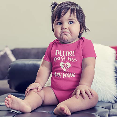 Please Pass Me to My Nana Baby Romper Romper Or Toddler Shirt Funny Grandmother Baby Clothes2