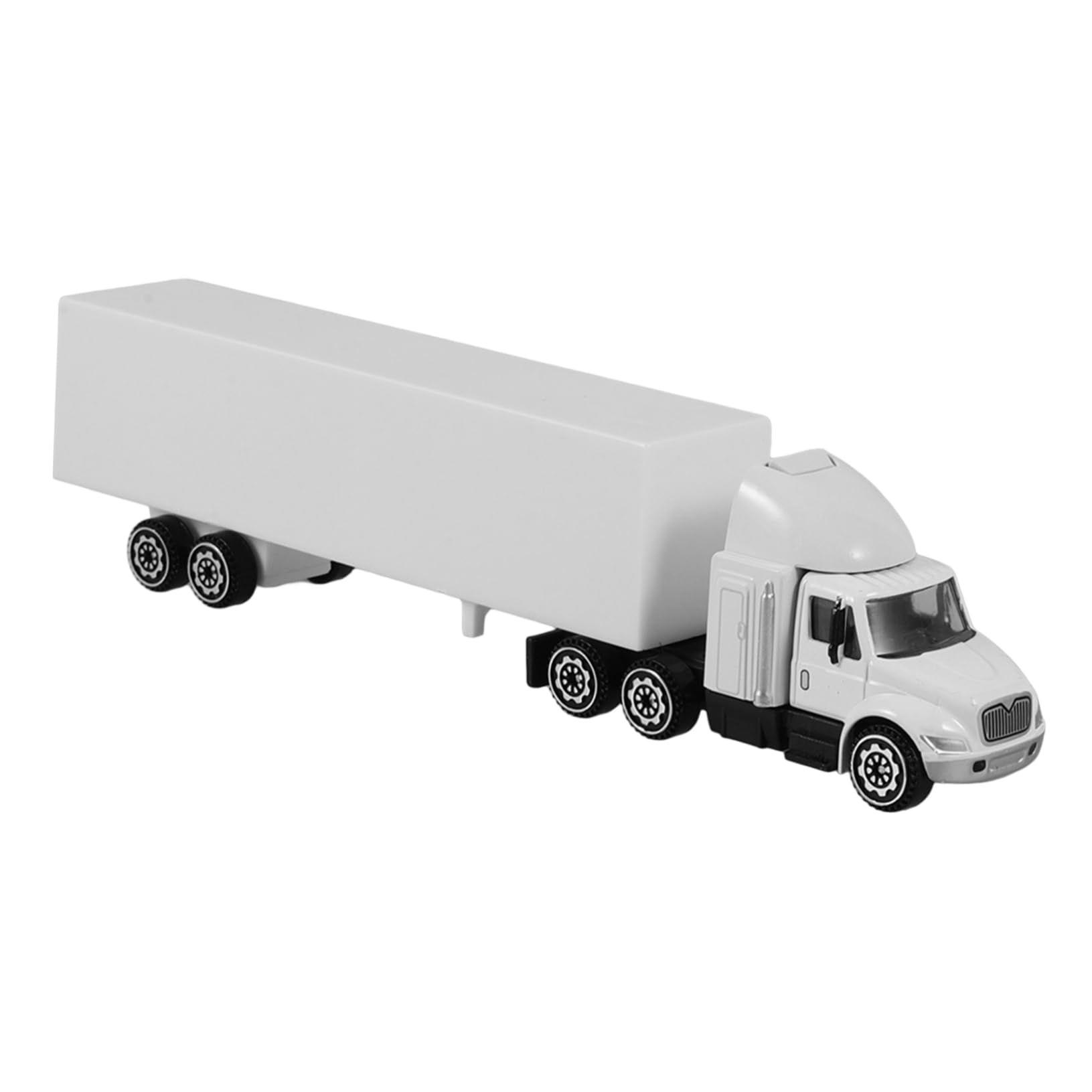 Hemoton Miniature Alloy Container Truck Model Realistic Desktop Decor for Boys and and Workmanship for Living Bedroom Office Display