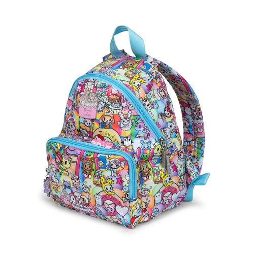 JuJuBe x tokidoki 20th Anniversary Celebration Everyday Mini Small Diaper Backpack, Essentials for Mom, Newborn & Baby, Women’s Purse, Baby Bottle Pockets, Adjustable Padded Straps, Machine Washable2
