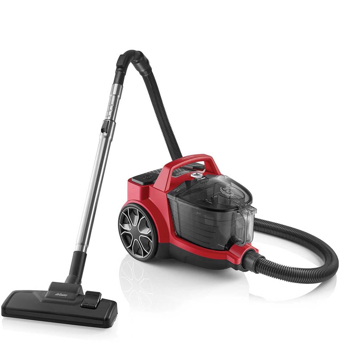 Arzum AR4071 Clean Force Cyclone 890 W Filtreli Toz Torbasız Elektirikli Süpürge, 1.8L Toz Haznesi, Kırmızı
