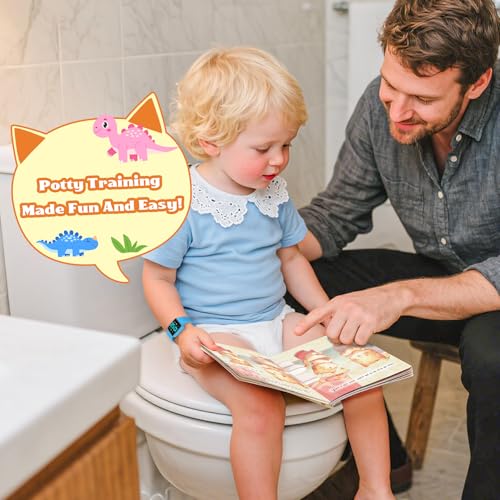Image of Toddler Potty Training Set - Potty Training Watch with Musical /Vibration Countdown Alerts, Fun Board Book, Progress Chart & Reward Stickers - Interactive Potty Training Kit for Kids Ages 2-6